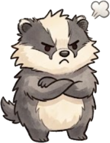 Grumpy Badger